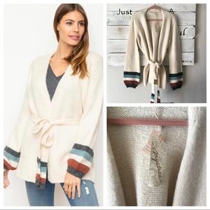 Boutique Aspen Cashmere Feel Tie Cardigan